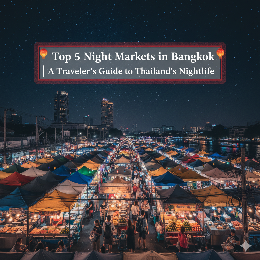 🏮 Top 5 Night Markets in Bangkok: A Traveler’s Guide to Thailand’s After-Dark Magic