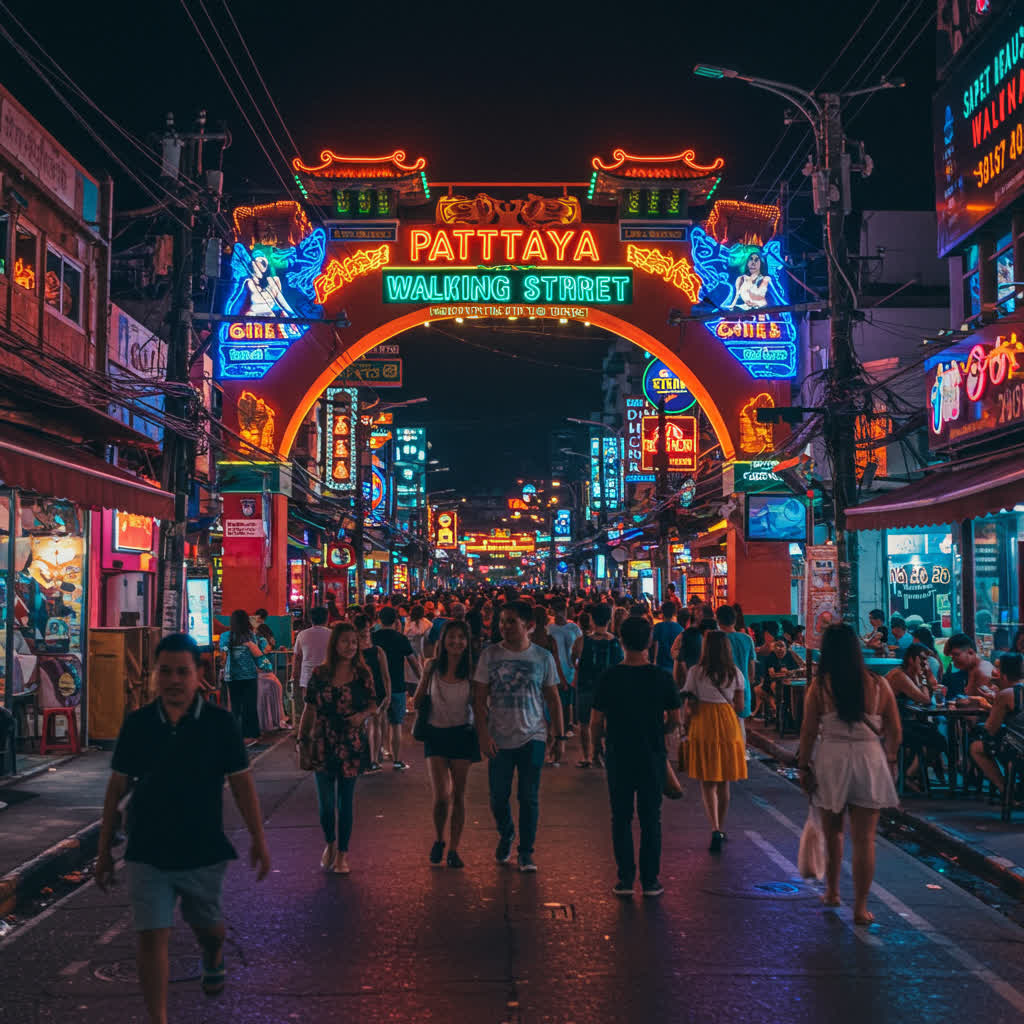 Pattaya by Night: Walking Street & Cabaret Extravaganza