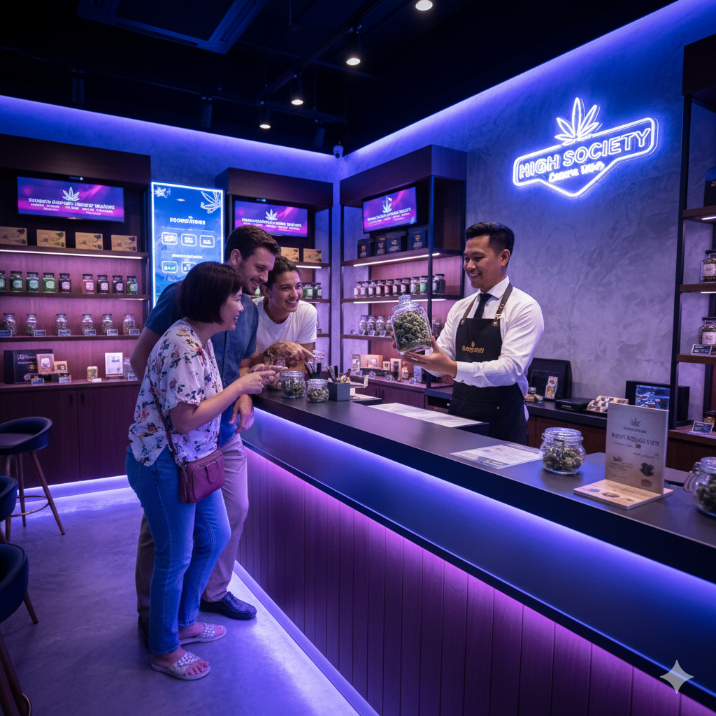 Pattaya High Life Tour: Dispensary, Beach Club & Mixology Class