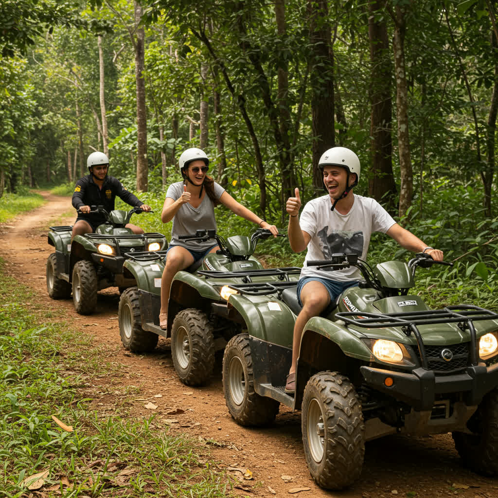 Thrill Seeker's Delight: Ziplining &amp; ATV Adventure in Pattaya
