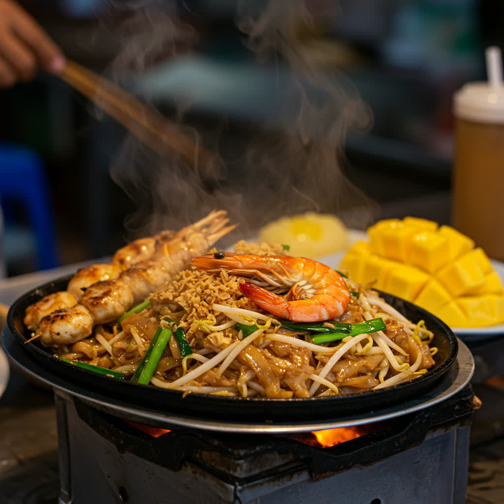 Bangkok's Sensory Feast: An Evening Street Food & Market Adventure