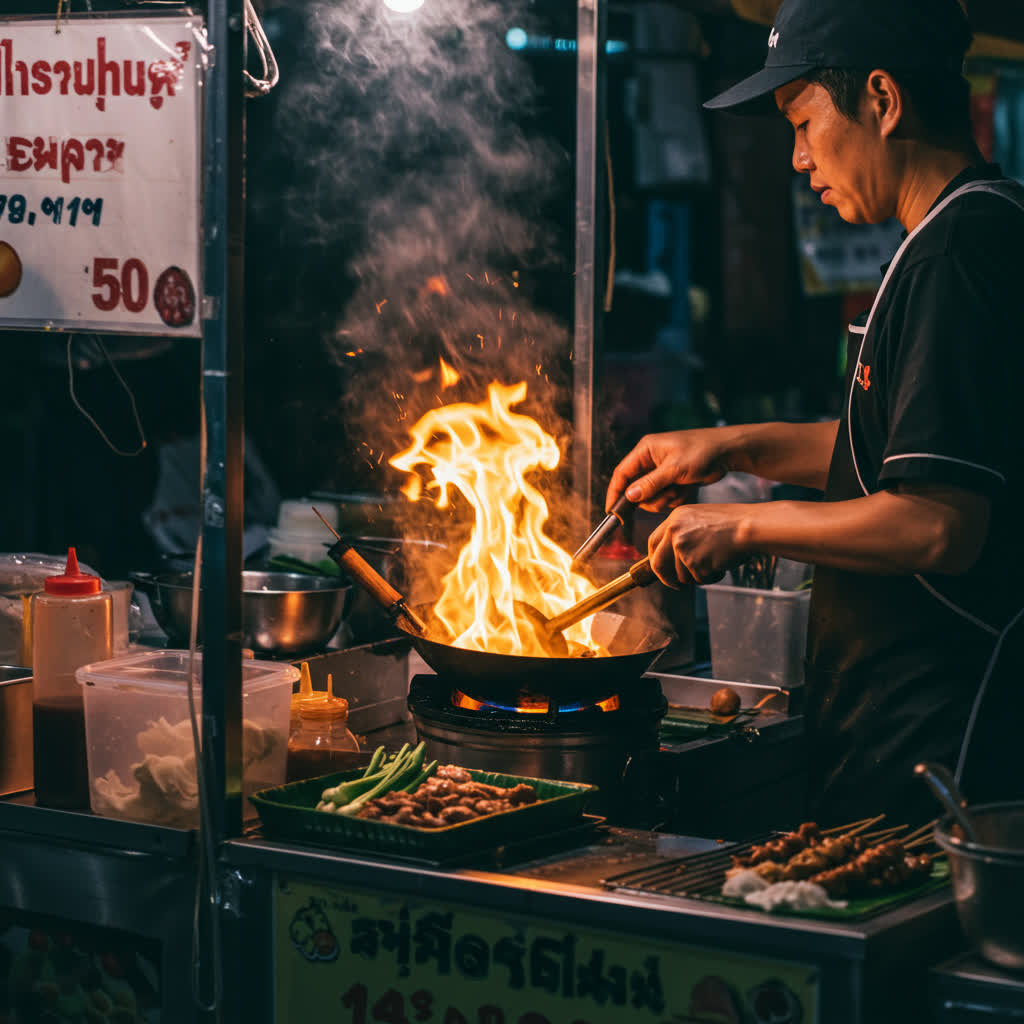 Bangkok's Sensory Feast: An Evening Street Food & Market Adventure