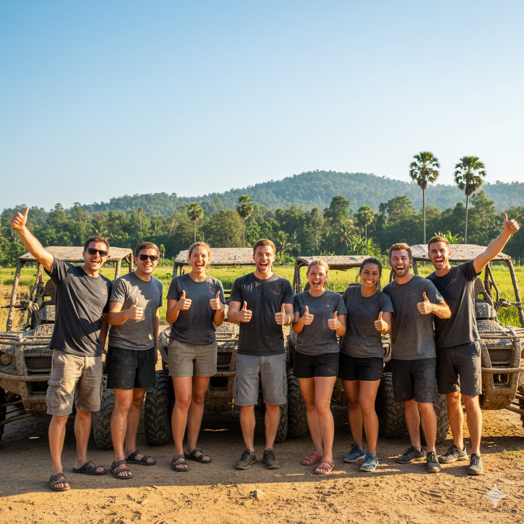 جولة باتايا بمركبات الدفع الرباعي والعربات الصغيرة: مغامرة في الغابة على الطرق الوعرة